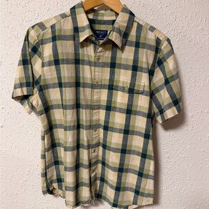 United By Blue Men's Blue and Tan Plaid Shirt